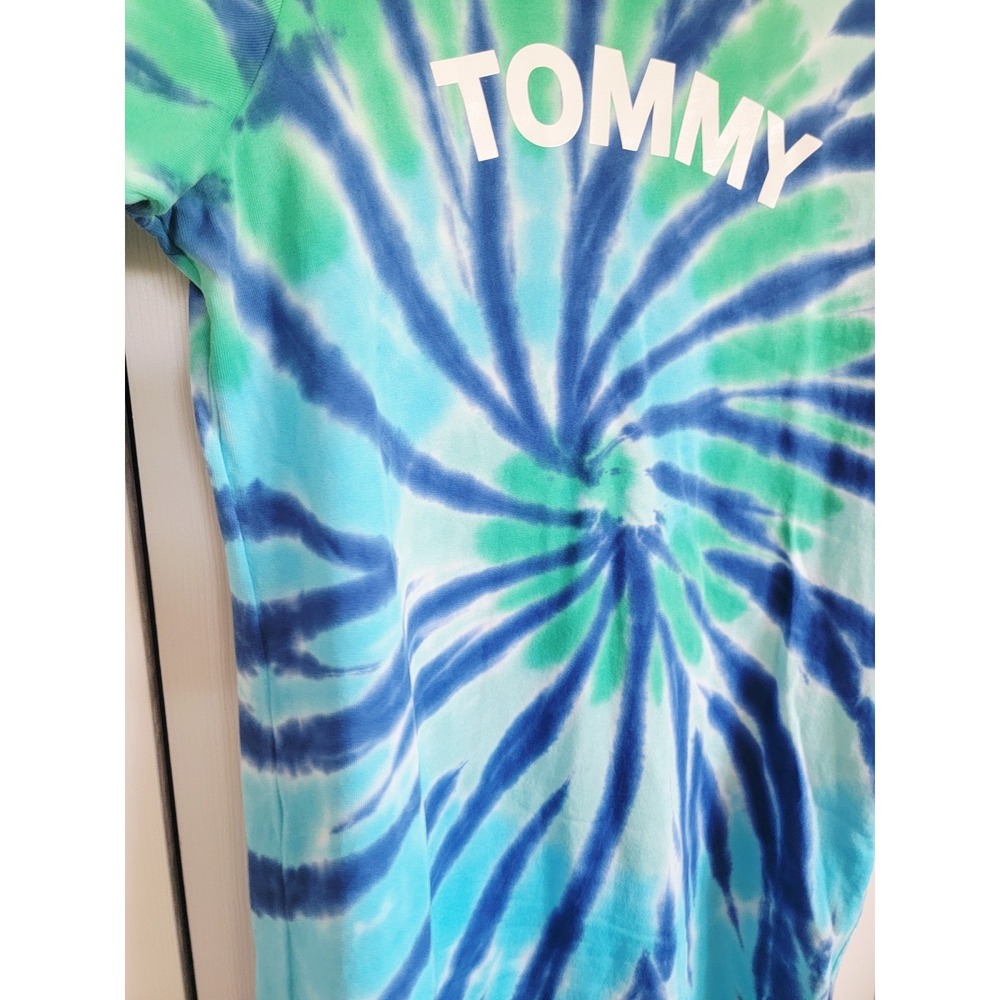 Tommy Hilfiger L Tie Dye Sweatshirt‎ Dress Long Sleeve Casual Comfy Cotton Large - Picture 10 of 12